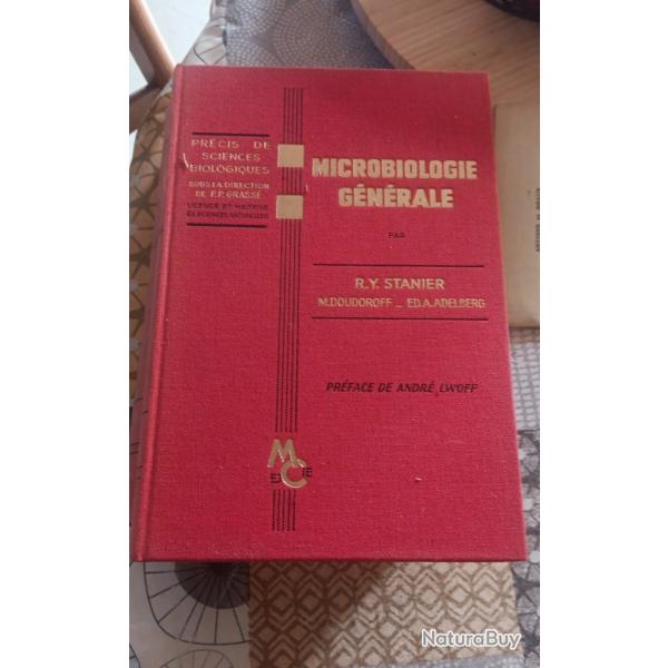 Microbiologie gnral Stanier Doudorff Adelberg maison diteur 1966