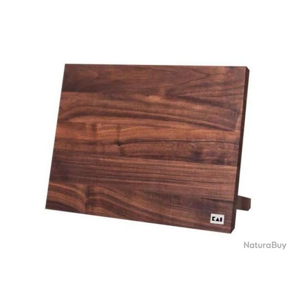 Kai DM-0806 Porte-couteaux Noyer pour 6-8 couteaux magntique