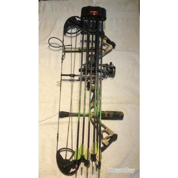 Arc de chasse BOWTECH DIAMOND EDGE + quipement complet