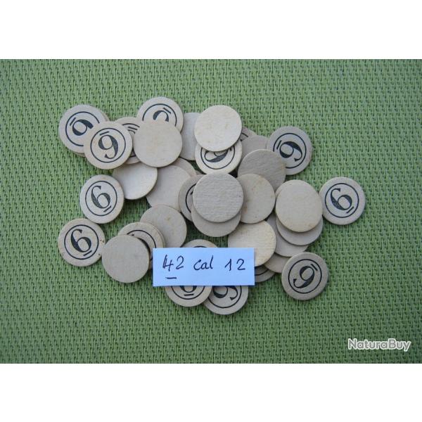 42  rondelles  carton  ou  neutres  No  6