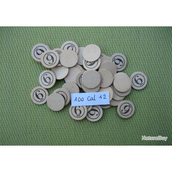 100 rondelles  carton  ou  neutres  No  6