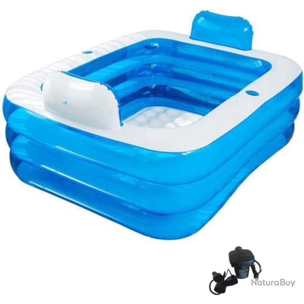 Double Baignoire Portable pour Adulte, Grande Baignoire Pliante �paisse sur Pied, Baignoire Spa