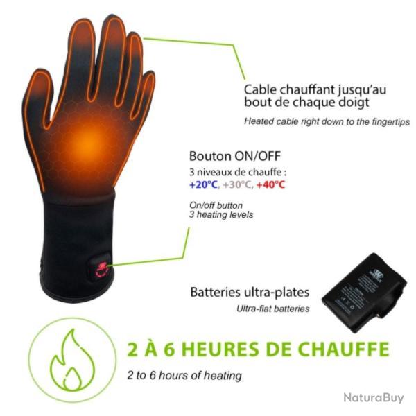 SANCY Gants chauffants fins - XL