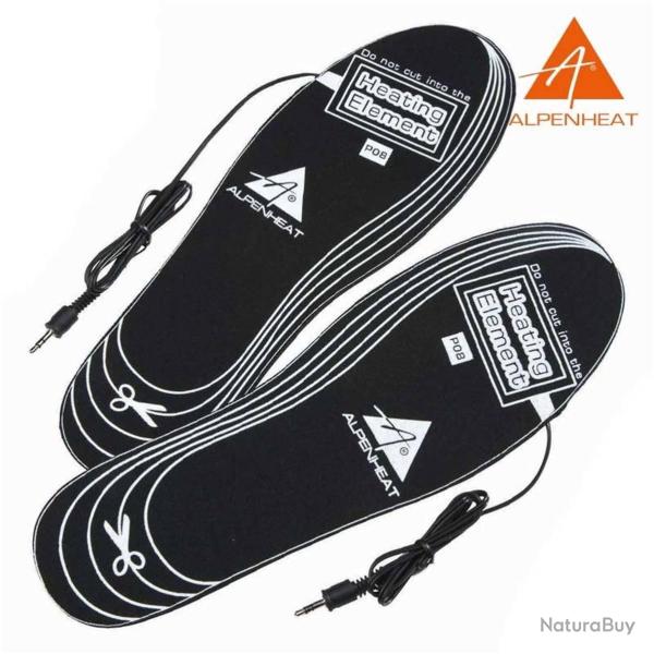 Semelles chauffantes d�coupables � piles