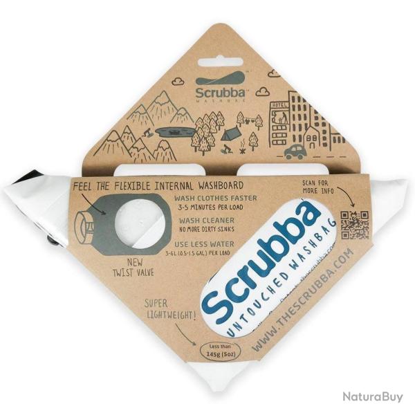 SUBBA sac de lavage format poche, l�ger et �coresponsable - Blanc