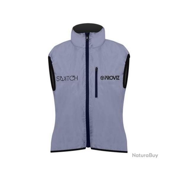 SWITCH JACKET Veste sans manche r�versible fluo r�fl�chissant Femme