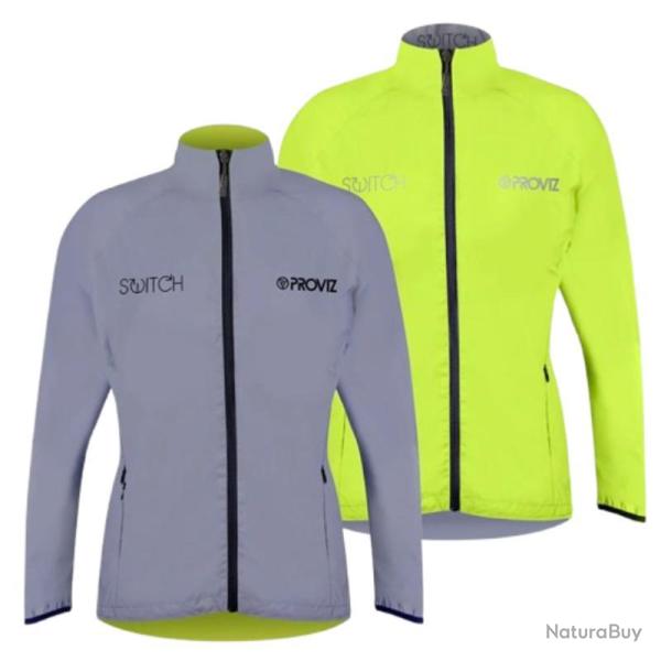 SWITCH JACKET 40 Veste r�versible fluo/r�fl�chissant - Femme 40