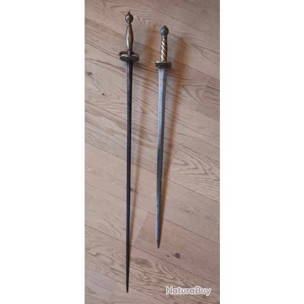 Lot de 2 �p�es 17/18�me