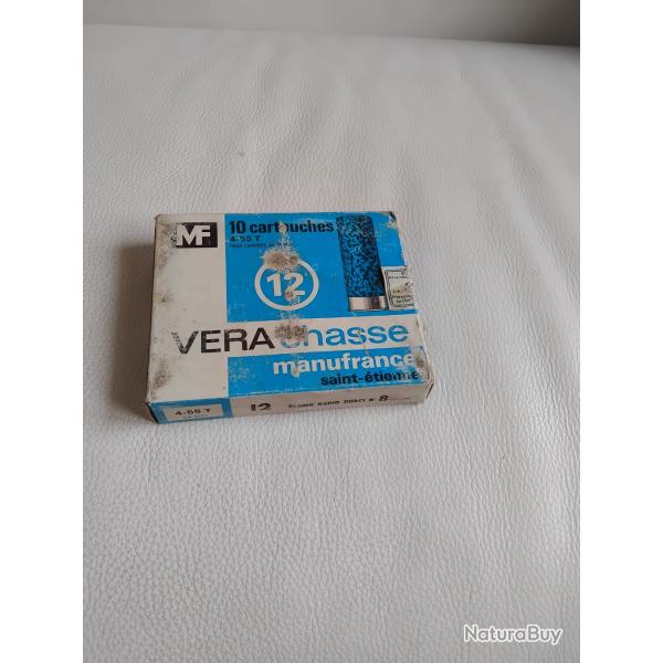 boite  cartouche  manufrance  veraplast   calibre 12  non ouverte