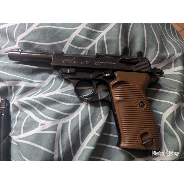 R�plique Airsoft Walter P38 Blowback � gaz Co2