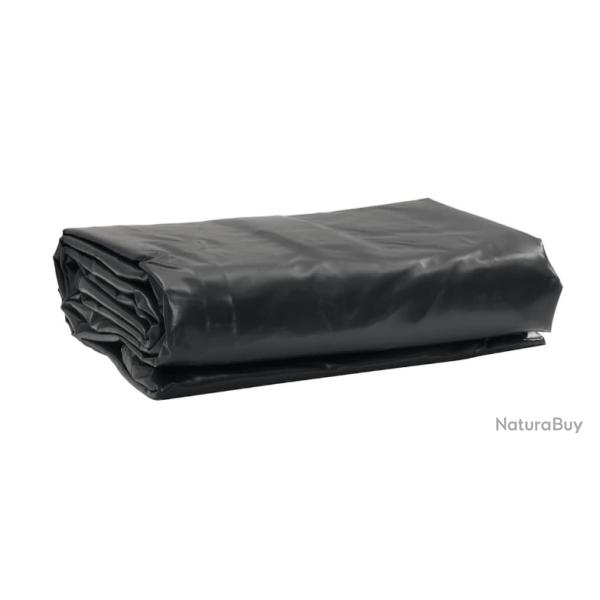 B�che noire PVC 1 x 2,5 m - 650 g/m�, r�sistante pluie et intemp�ries