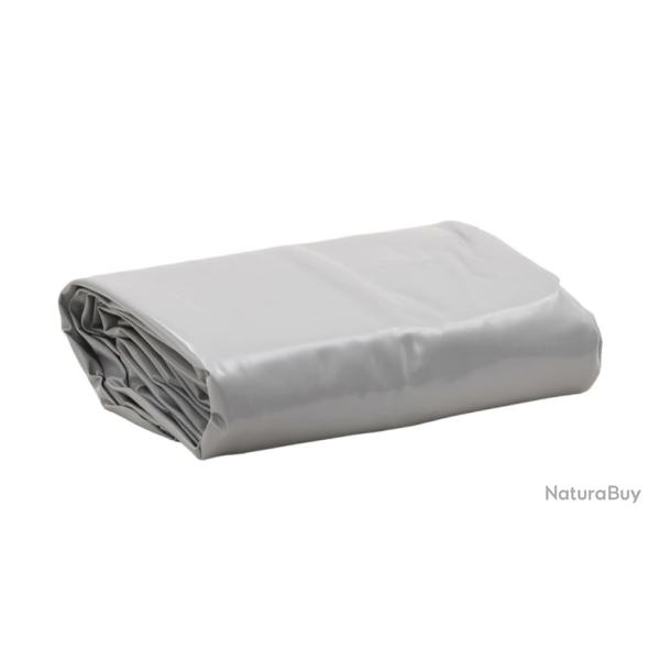 B�che grise 1x2,5 m en toile PVC 650 g/m� - Protection toutes saisons