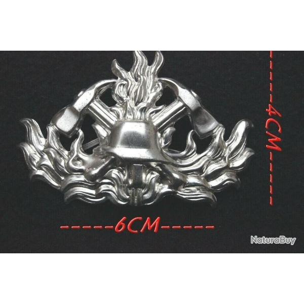 Insigne de casquette (fixation � lamelles) Sapeur Pompier Allemand