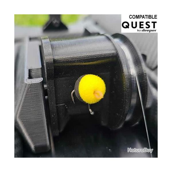 Largue Zig Bait Boat Pod pour Deeper Quest Black