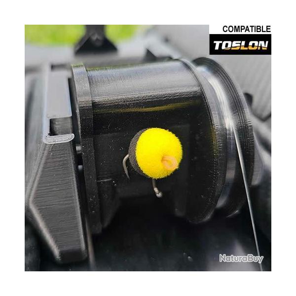 Largue Zig Bait Boat Pod pour Toslon X-Boat Black