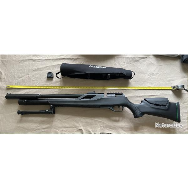 Carabine Snowpeak T-REX PCP cal. 5.5mm 19.9 joules + bipied + lunette 6-24x50 AOG
