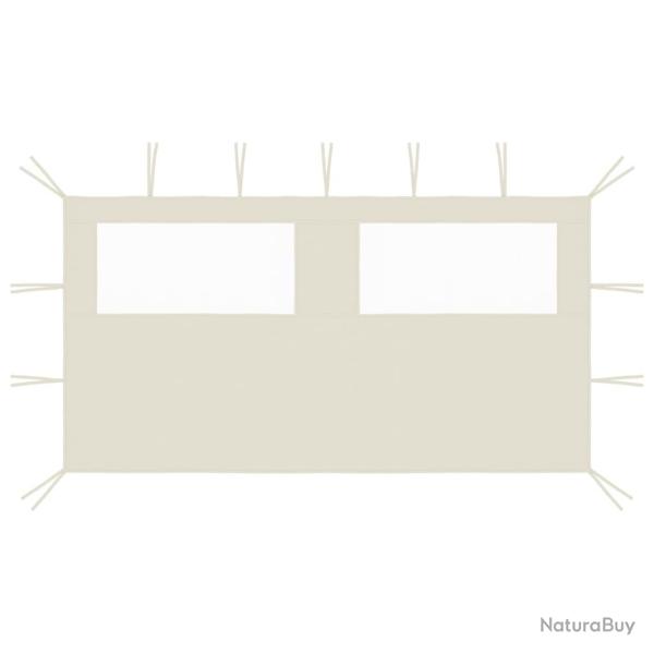 Paroi latrale de belvdre avec fentres 4x2 m Crme