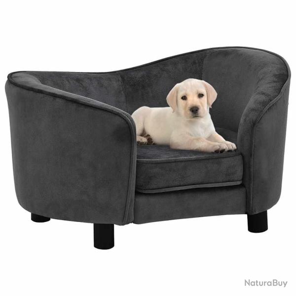 Canap� pour chien Gris fonc� 69x49x40 cm Peluche