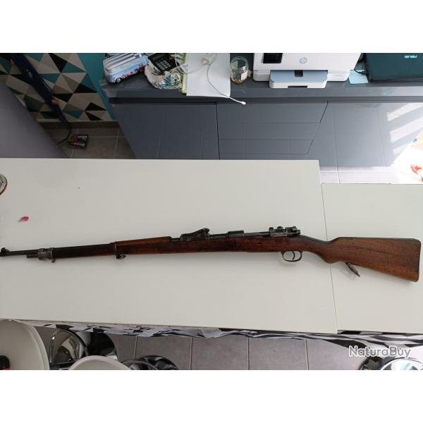 Fusil mauser anne 1909 calibre 7 65 53 Fonctionne parfaitement