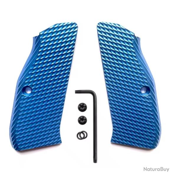 Plaquettes CZ 75 sp01 Shadow - Bleu - SKX INDUSTRIES