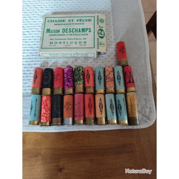 Lot de 21 cartouches anciennes