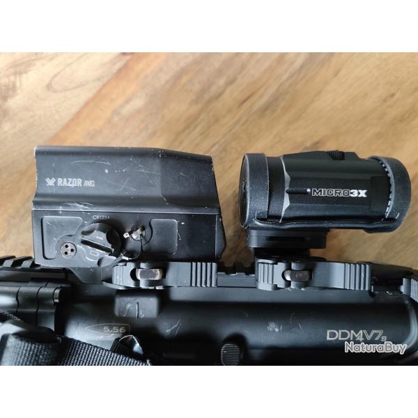 Vends viseur holographique VORTEX RAZOR UH-1 + MICRO TRIPLEUR VORTEX