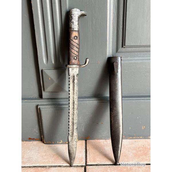 Ba�onnette Allemande Pionnier 98/05 dents de scie Erfurt WW1