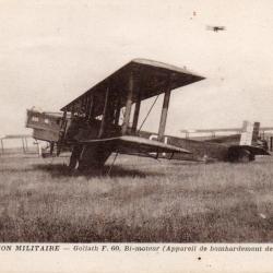 Carte postale ancienne aviation militaire Goliath F. 60 - N&deg;1574