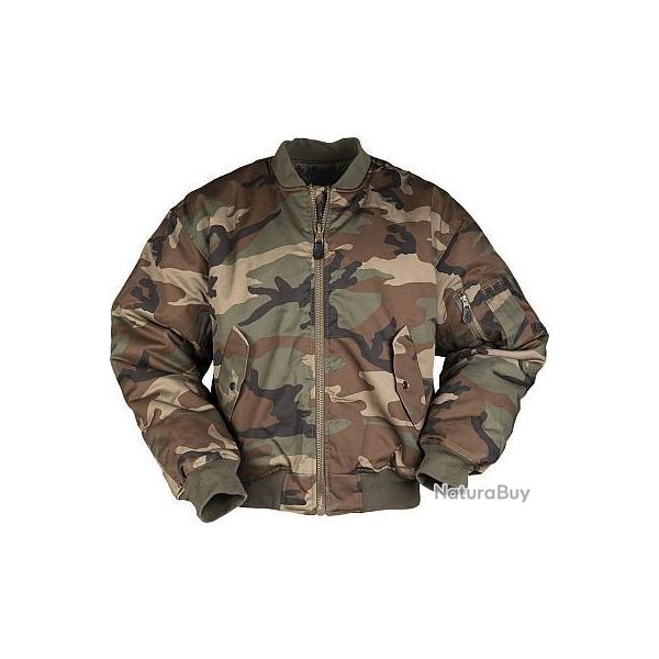 Blouson aviateur US MA1 woodland Mil-Tec.