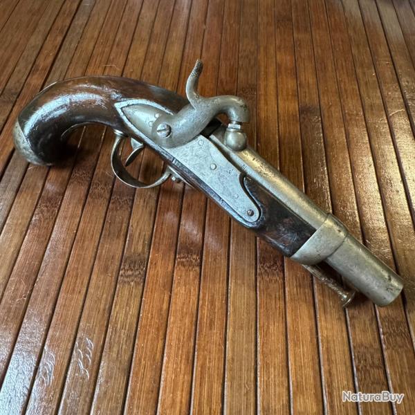 PISTOLET 1822T DE GENDARMERIE DE LA MANUFACTURE ROYALE DE MAUBEUGE NOMBREUX MARQUAGES