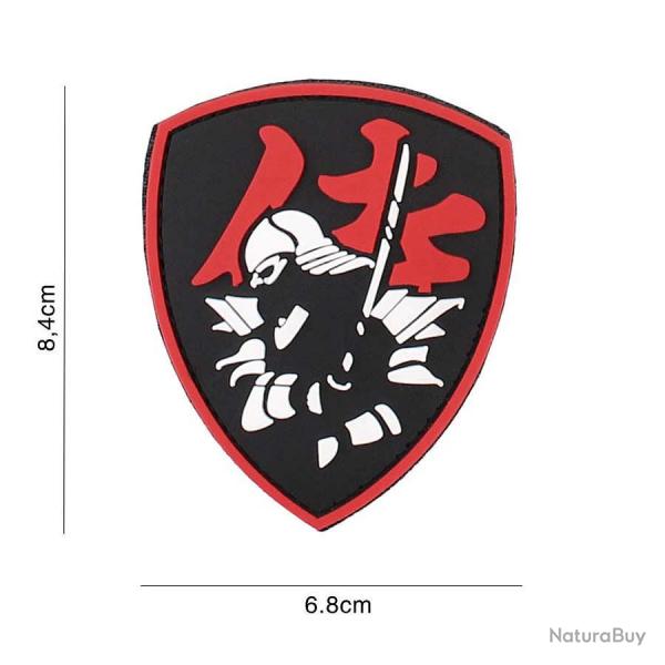 Patch 3D PVC Samurai Shield (101 Inc) Rouge