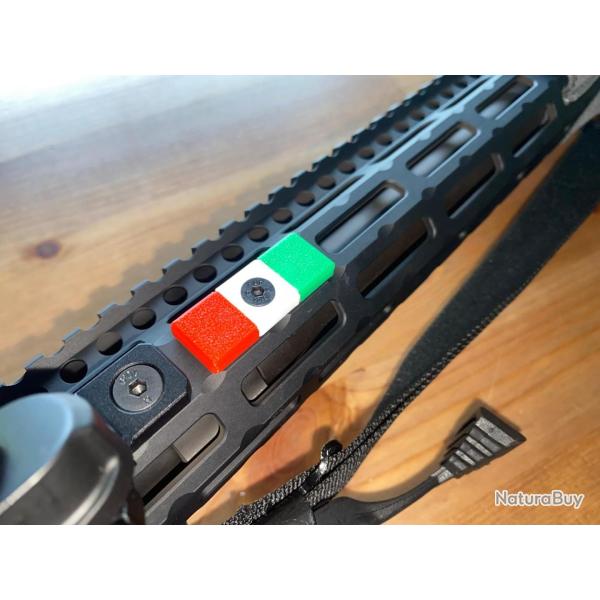 Clip Drapeau Italien pour M-lok -  Bandiera italiana M-lok clips