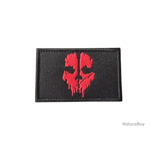 Patch Call of Duty - COD - Noir/Rouge - Velcro - Livraison gratuite