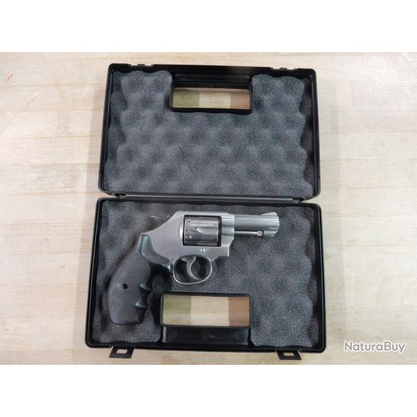 REVOLVER SMITH & WESSON MODEL 64-7 3POUCES CALIBRE 38 SPECIAL + MALETTE TRES BON ETAT OCCASION