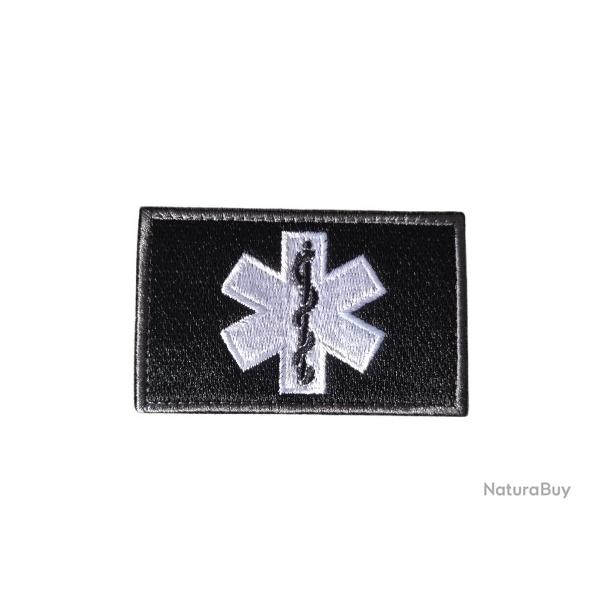 Patch Paramedic - Noir - Velcro - Livraison gratuite