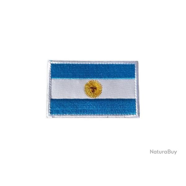 Patch Drapeau - Argentine - Velcro - Livraison gratuite
