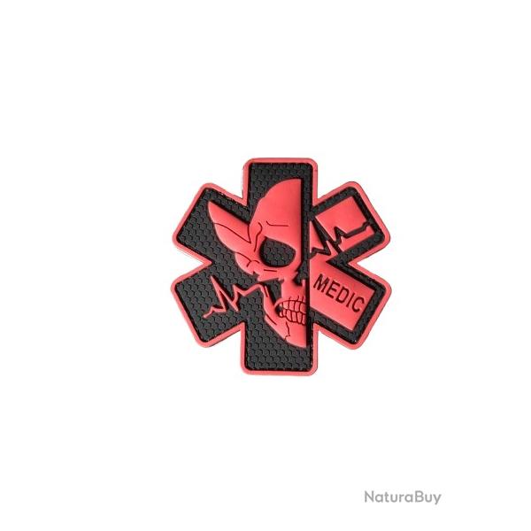 Patch M�dical - Crane - Rouge - PVC - Velcro - Livraison gratuite