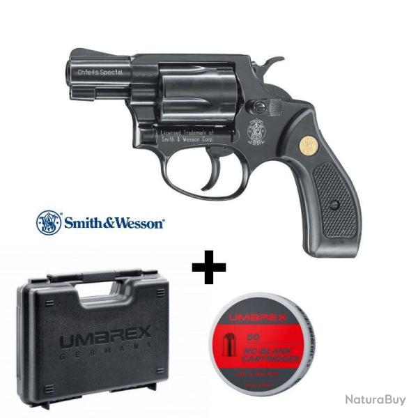 REVOLVER A BLANC SMITH & WESSON CHIEFS SPECIAL Noir 9 MM RK