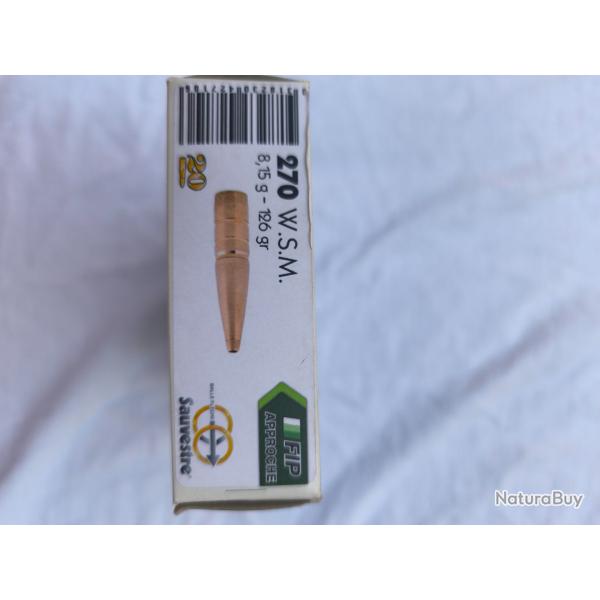 Boite de 20  balles sauvestre FIP approche 126gr