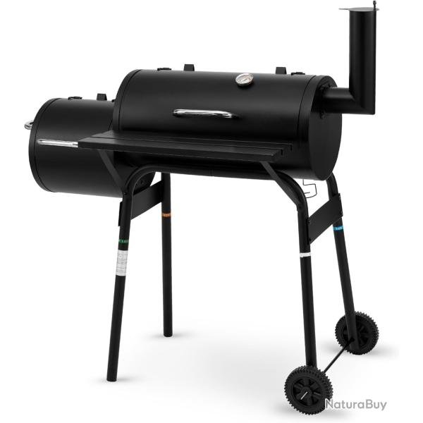 Gril � Charbon Smoker Wichita, Surface de Cuisson : Environ 54 x 30 cm