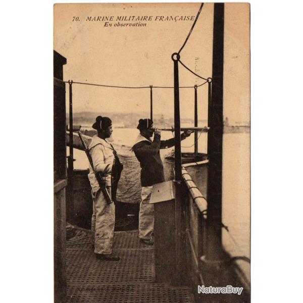 CPA - Marine Militaire  Fran�aise - En observation -N�1641