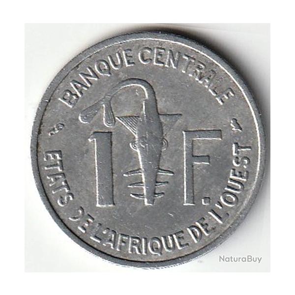 Pi�ce de Monnaie �tats de l'Afrique de l'Ouest 1 Franc 1964 Paris