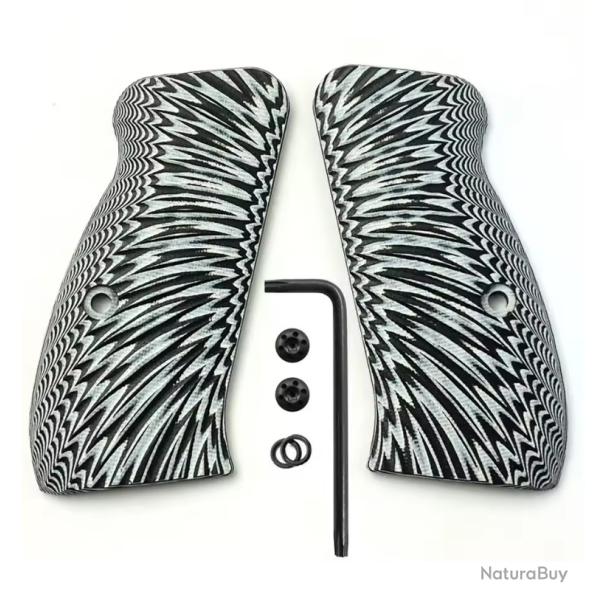 Plaquettes CZ Shadow 2 Compact - Blanc / Noir - SKX INDUSTRIES