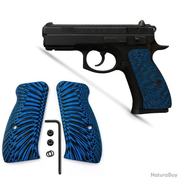 Plaquettes CZ 75 P-01 Compact - Bleu - SKX INDUSTRIES
