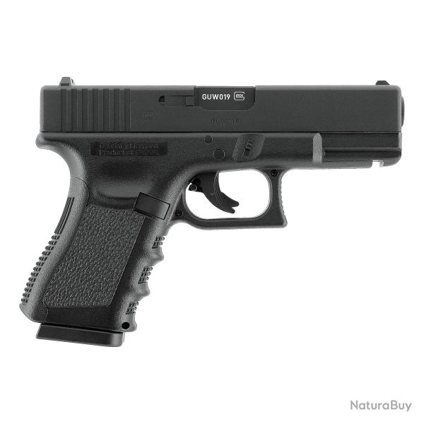 R�plique PISTOLET GLOCK 19 BBS 6MM CO2 -2J