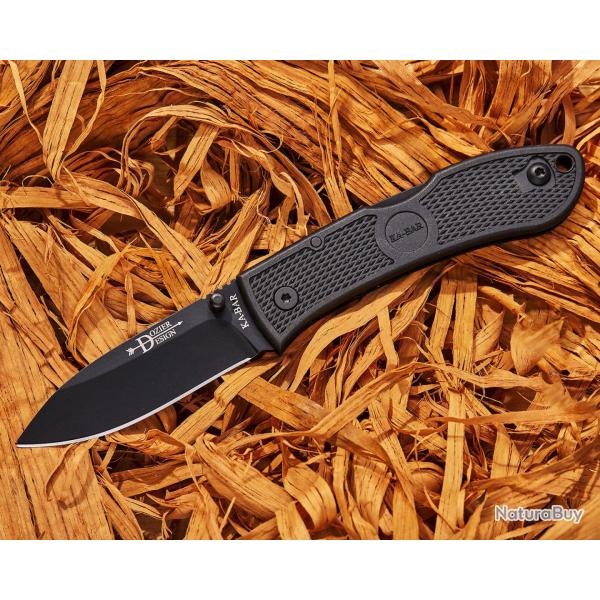 Couteau Ka-Bar Dozier Hunter Lame Acier S35VN Manche Zytel Noir Lockback KA4062S35