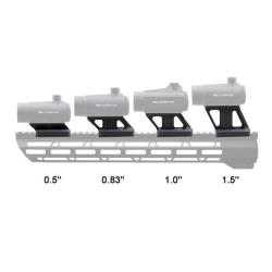 MONTAGE Vector Optics profil&eacute; PICATINNY vers AimPoint T2 / Holosun 403, ARO 0.5" / 12.7 mm