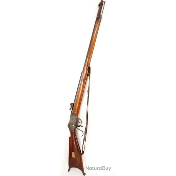 CARABINE DE TIR MARTINI TANNER ESSAI MILITAIRE DE 1866 A TENON DE BAIONNETTE CALIBRE 10.4MM ANNULAIR