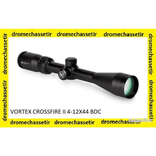 Lunette de tir VORTEX Crossfire 2,  grossissement 4-12-44, reticule BDC garantie a VIE
