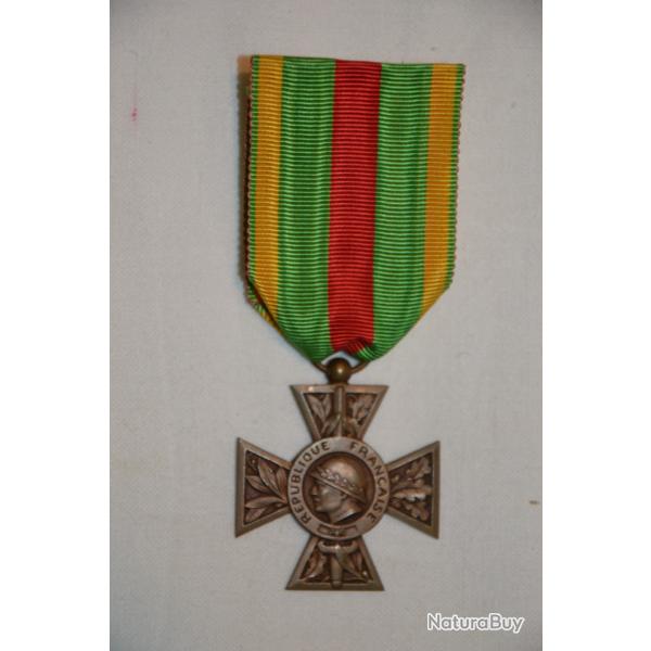 CROIX DU COMBATTANT VOLONTAIRE-GUERRE 1914/1918-GRAND MODULE-FRENCH WAR CROSS 1� WW